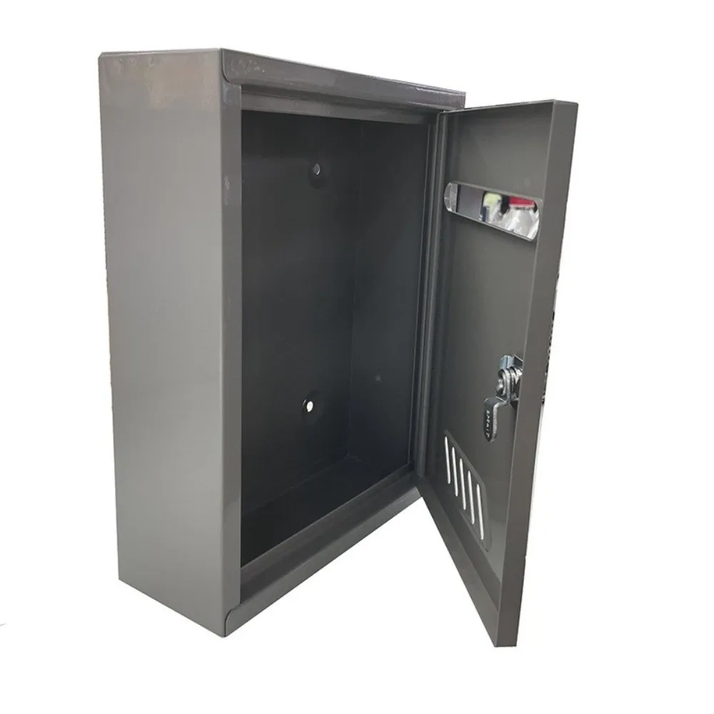 

Vintage Wall Mounted Mailbox Letter Box with Lock Waterproof Postbox Easy To Install Metal Mail Box for Outside House