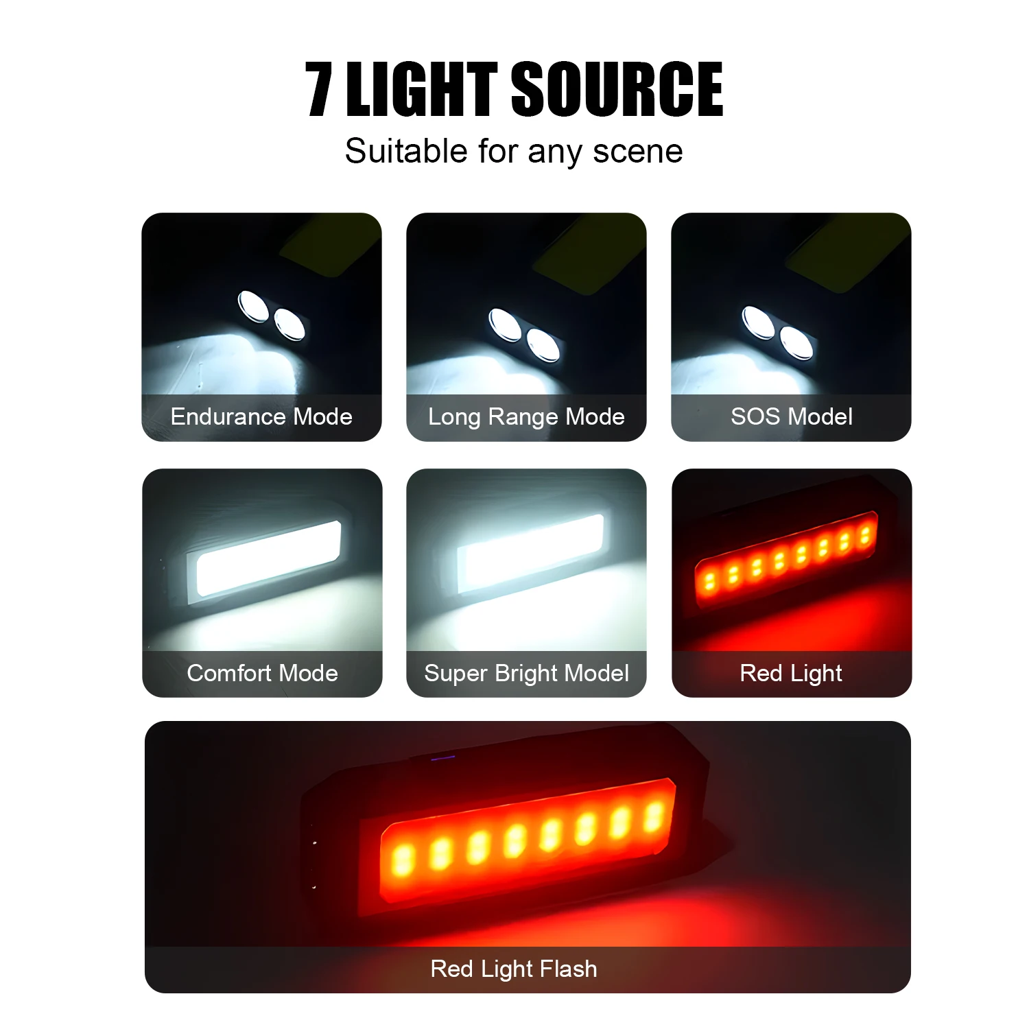 High Power Rechargeable Led Flashlight Led Work Light Camping Long Lasting Rechargeable Lamps Tiki Convoy Flashlights Bank Edc