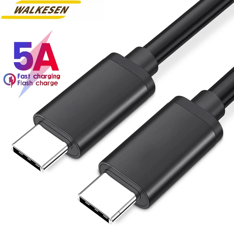60W USB C to Type C Fast Charging Data Cables Fast Charging Cellphone Wire For iPhone Xiaomi Huawei Quick Charge 3.0 Phone Cords