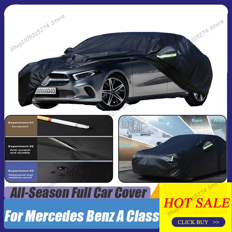 Fundas Protectoras Completas para Mercedes Benz Clase A A160 A200 A180 A220 A250 A190 A35 A45 AMG, Protección Exterior contra Nieve y Sol