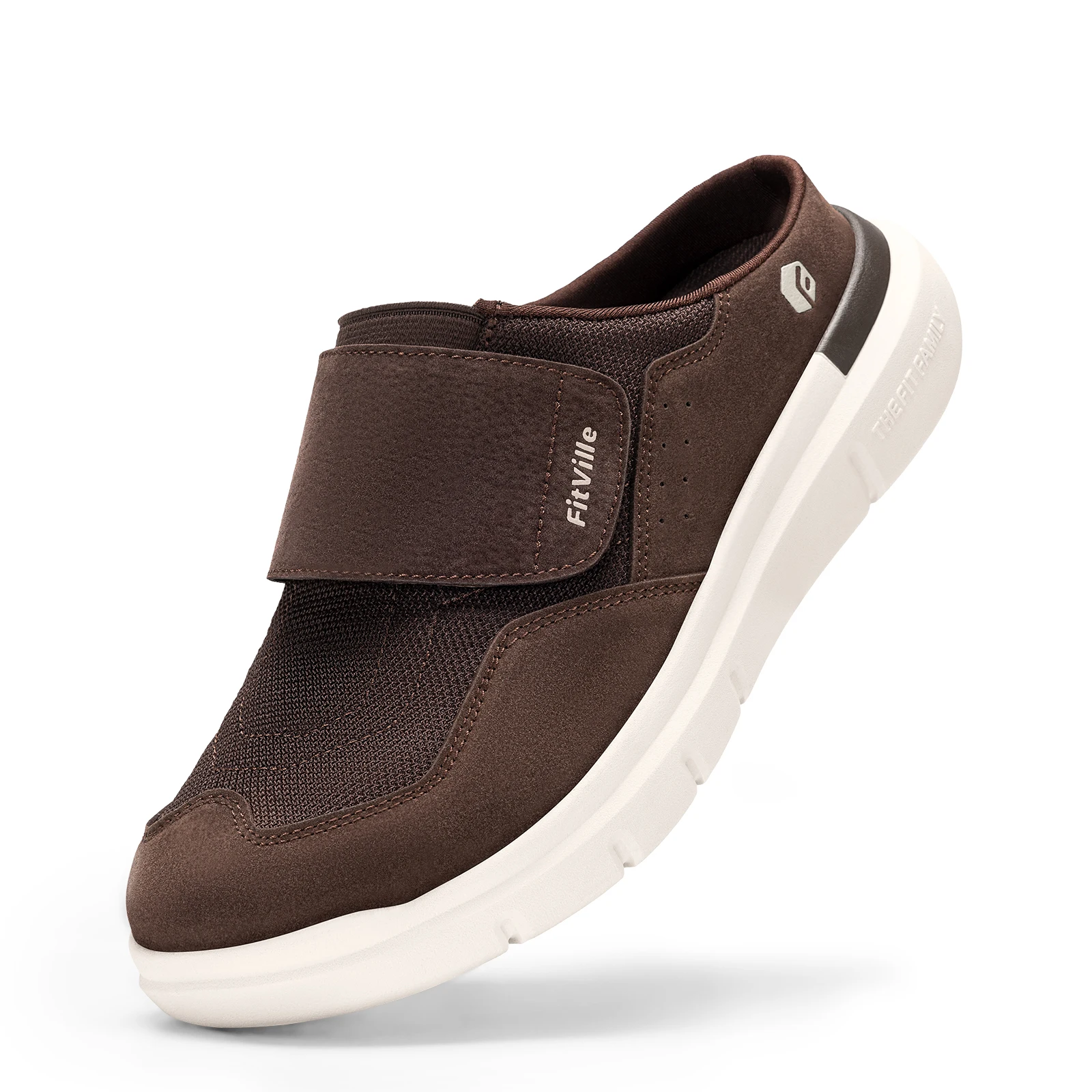 FitVille メンズ ワイドフィットスリッパ、アーチサポ - Men'S Shoes For Wide Feet のレビューと価格