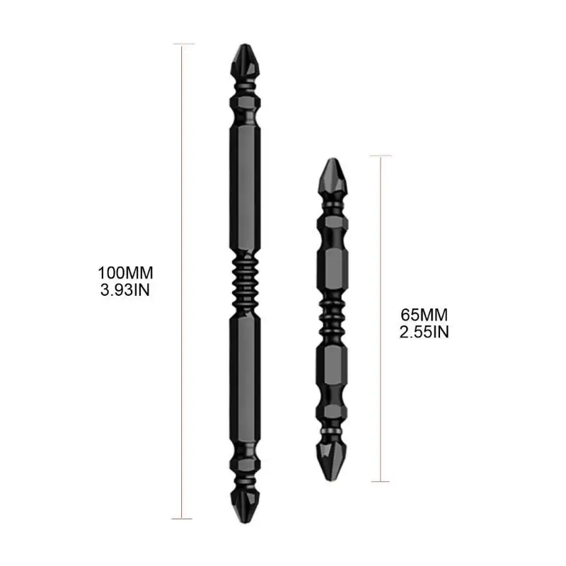 R9UF Punta per cacciavite a doppia testa magnetica forte Punta per vite a croce Punta per trapano a mano per cacciavite