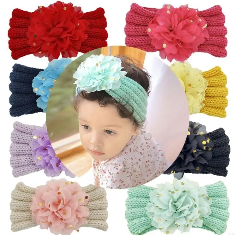 

Q22D Headwear Stretchy Newborn Flower Hairband Headdress Photography Prop Headwear
