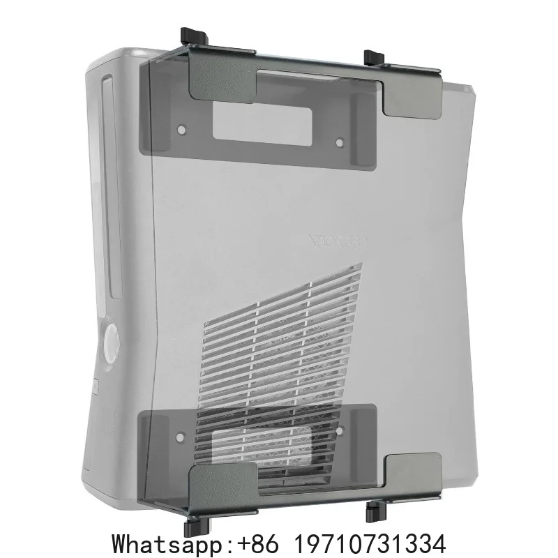 Soporte ajustable para montaje en pared y debajo del escritorio para consolas de juegos (XBOX 360, ONE, PS5, PS4, PS3), reproductores de DVD, PC y más