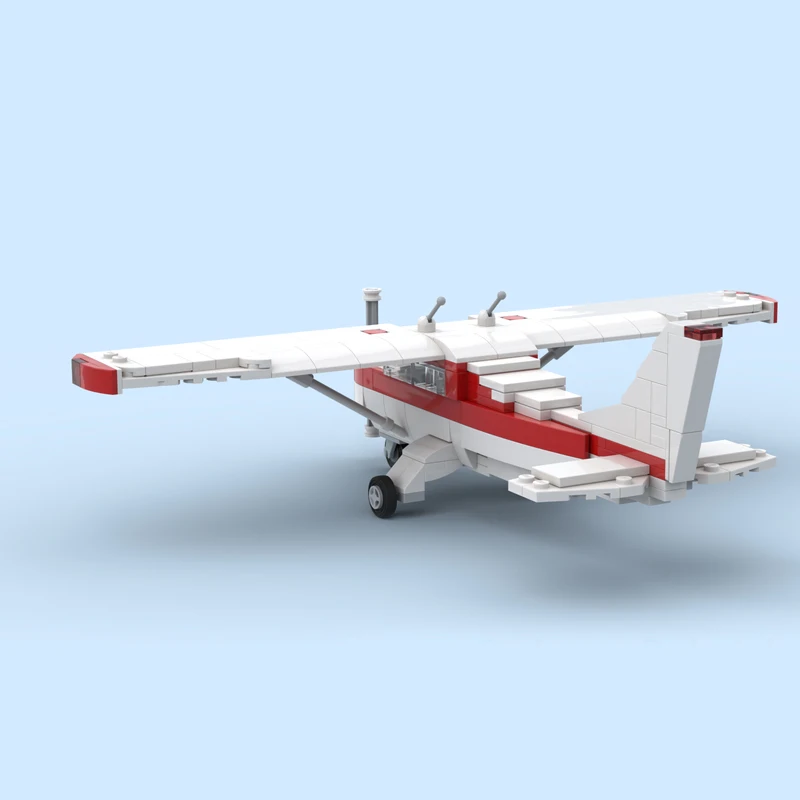 MOC-223351 عسكرية صغيرة سيسنا 175A Skylark بنة نموذج الطوب مجموعة الإبداعية عالية الجودة الجسيمات الصغيرة الهدايا 226 قطعة #3