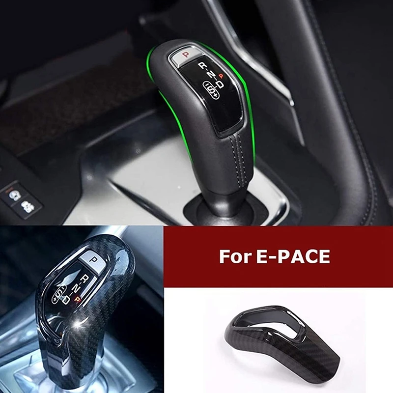 Car Central Control Gear Shift Head Decorative Cover Central Control Gear Shift Head Cover for Jaguar E-Pace 2019