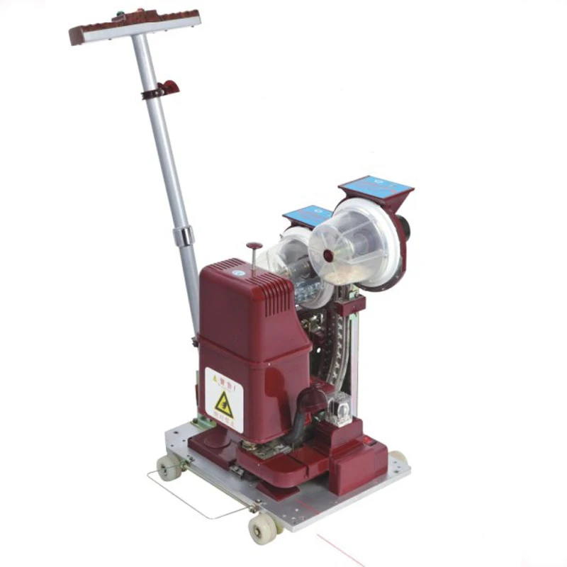 New Advertising printing cloth double-ring automatic buttoning machine can be equipped with foot switch, banner display rack