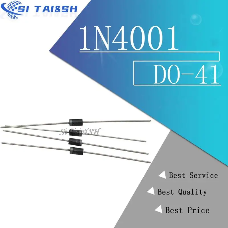 100PCS 1N4001 DO-41…