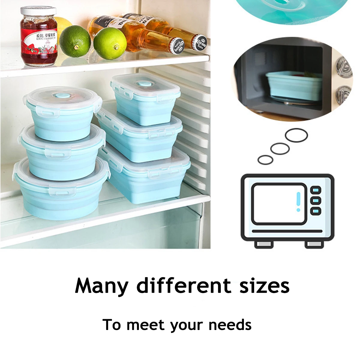 حاوية طعام قابلة للطي من السيل - مراجعة Food Storage Silicone وسعره