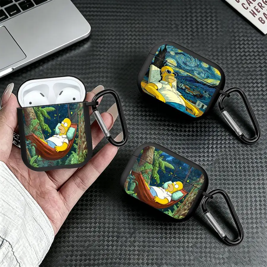 Skeleton S-Simpsons Earphone Cases Cover Case For Airpods 5 4 Pro 3 2 1 Pro2 Pro3