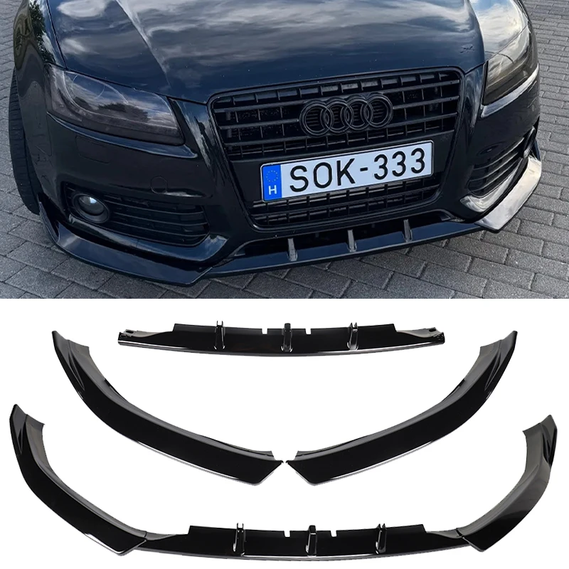 Fit Voor Audi A5 S5 B8 S-Lijn 2008 2009 2010 2011 Voorbumper Splitter Lip Diffuser Body kit Spoiler Guard
