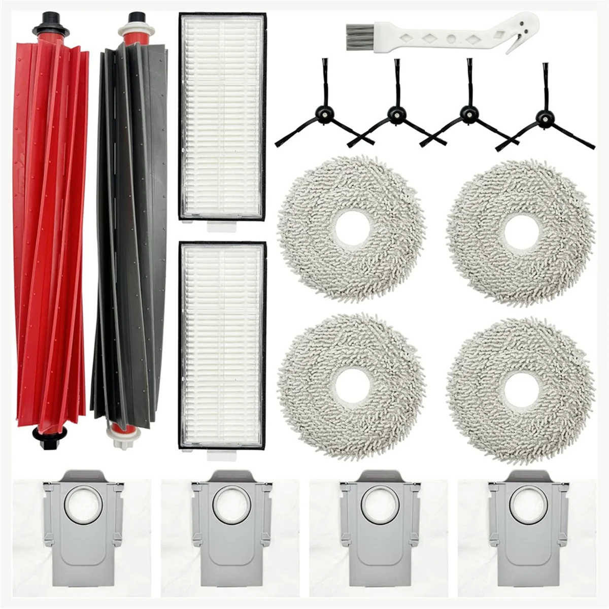 

IDS-для Roborock Qrevo Master робот-пылесос основная боковая щетка Hepa фильтры подушечки для швабры мешки для пыли комплект аксессуаров