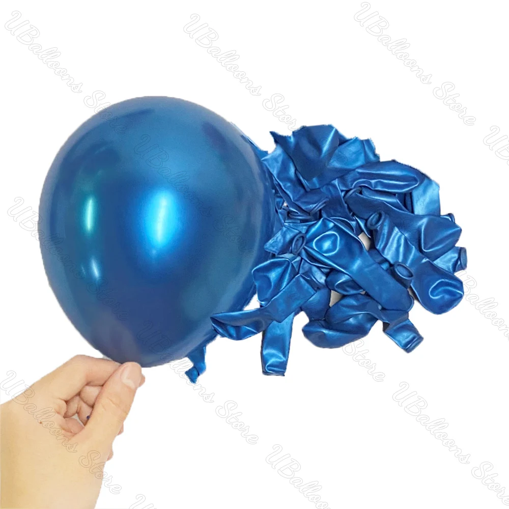 10/20/30 Stück blaue Geburtstagsballons 5/10/12/18 Zoll Metall blau Marineblau Babyblau Latexballon für Babyparty Geburtstag Hochzeitsdekoration