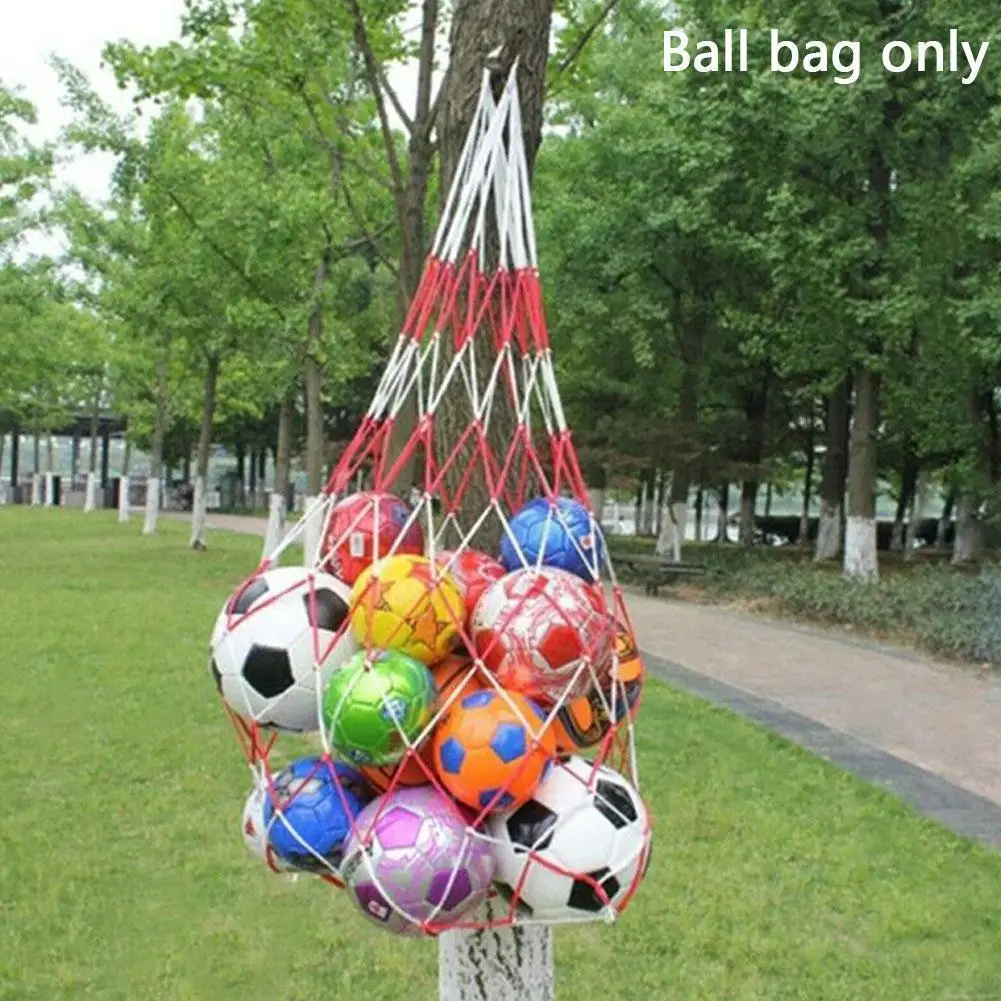 Portable Large Ball Pocket Bold Volleyball Football Net White Sports B7W0 Mesh Red And Basketball Outdoor Bag Tools Stitchi R8Q2