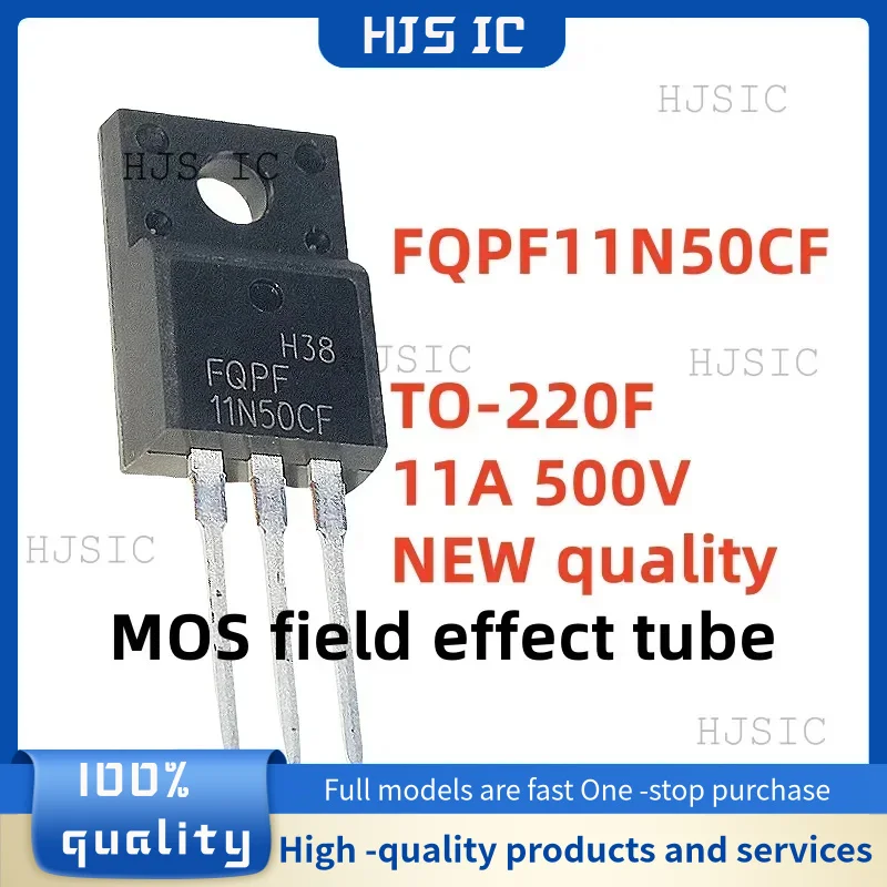 10-20PCS/ NEW 100% quality FQPF11N50CF 11N50CF FQPF11N50 TO-220F 11A 500V N-channel transistor MOS field effect tube electronic