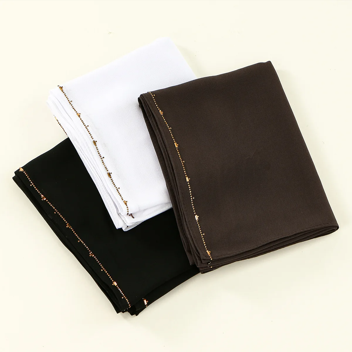 Wysokiej jakości szyfonowy długi szal damski muzułmański hidżab chusta owijka opaska islamskie etole bandany bufanda foulard turbante mujer