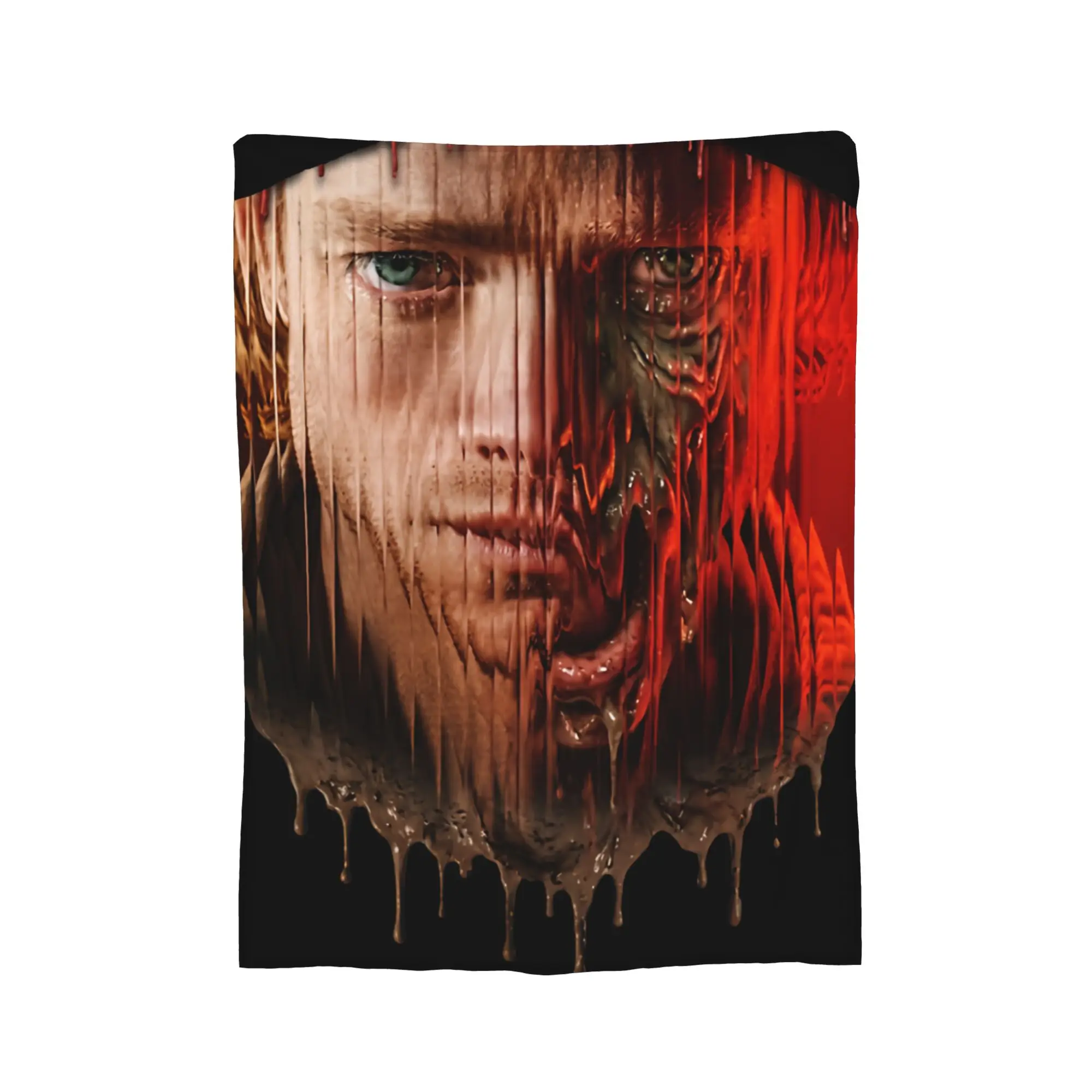 Clayface Melting Horror Fuzzy Blankets Funny Throw Blanket for Home 125*100cm Plush Thin Quilt