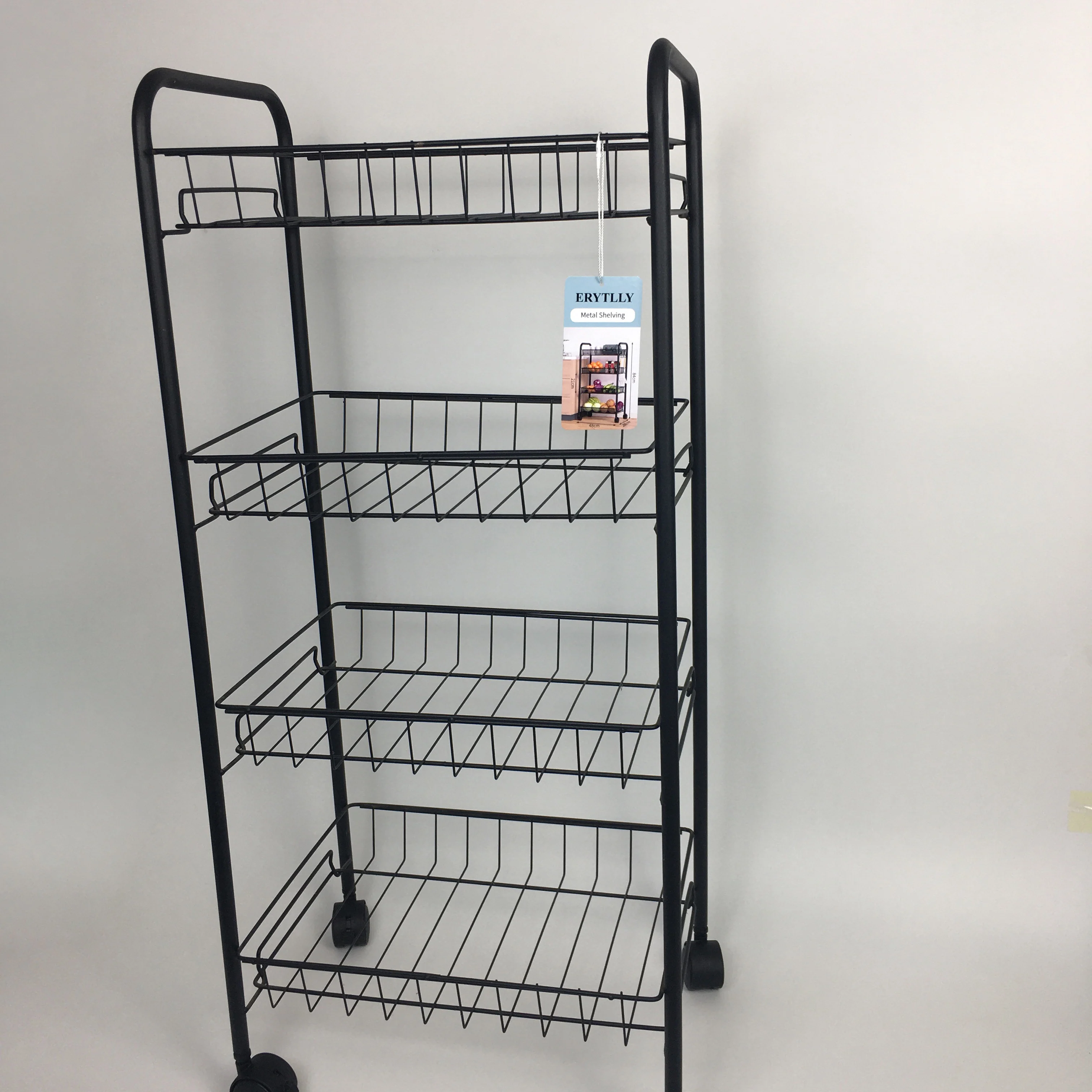 ERYTLLY Metal Shelving, 4-Tier Storage Shelving ,10.2