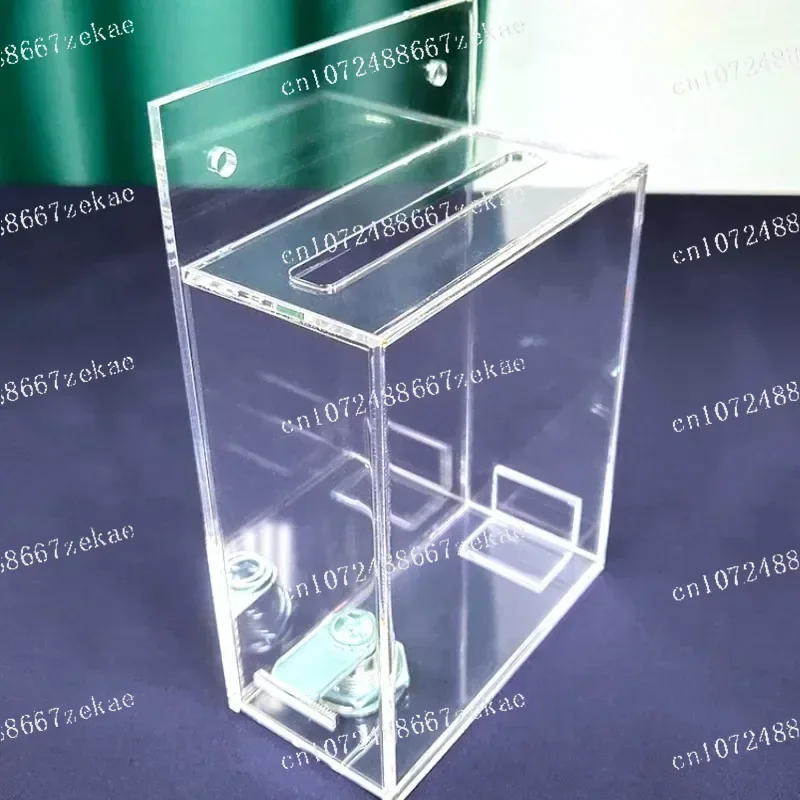 Acrylic Organic Glass Mailbox with Lock Transparent Mailbox