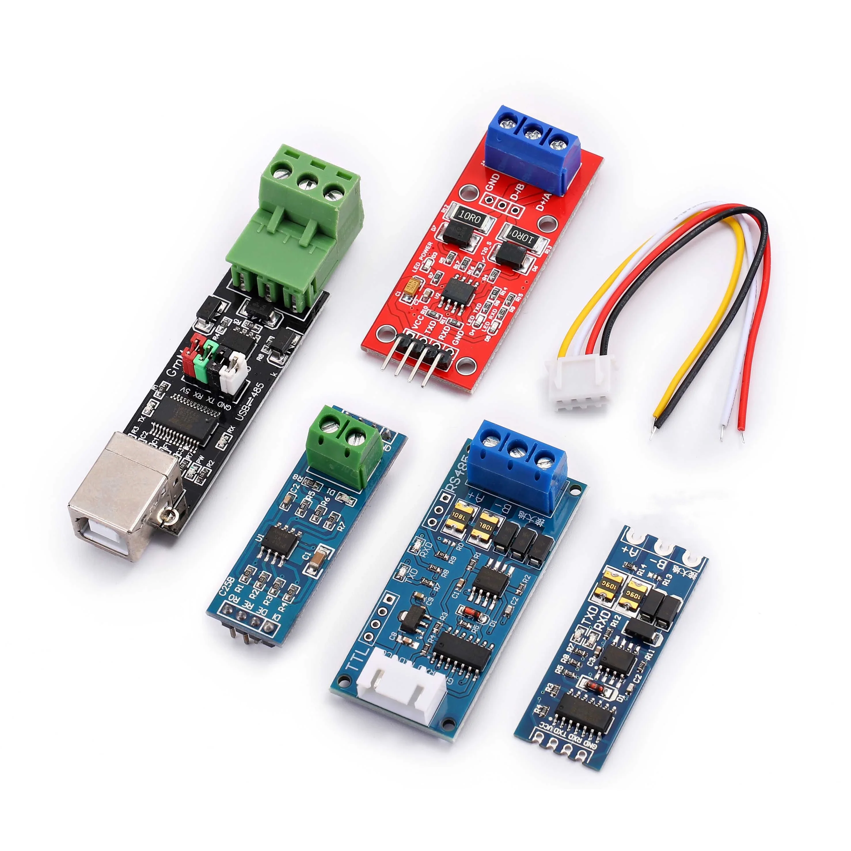 TTL Turn To RS485 Module Hardware Automatic Flow Control Module Serial UART Level Mutual Conversion Power Supply Module 3.3V 5V