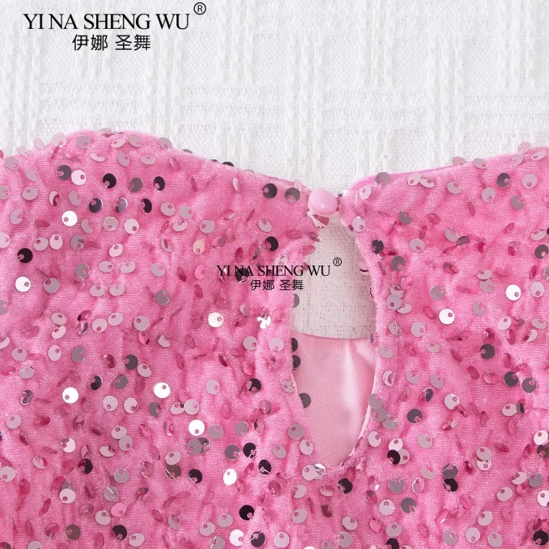 Robe de princesse d'automne pour filles, Tutu de fête élégant, jupe en maille à paillettes moelleuses, en Tulle, robes d'anniversaire, nouvelle collection