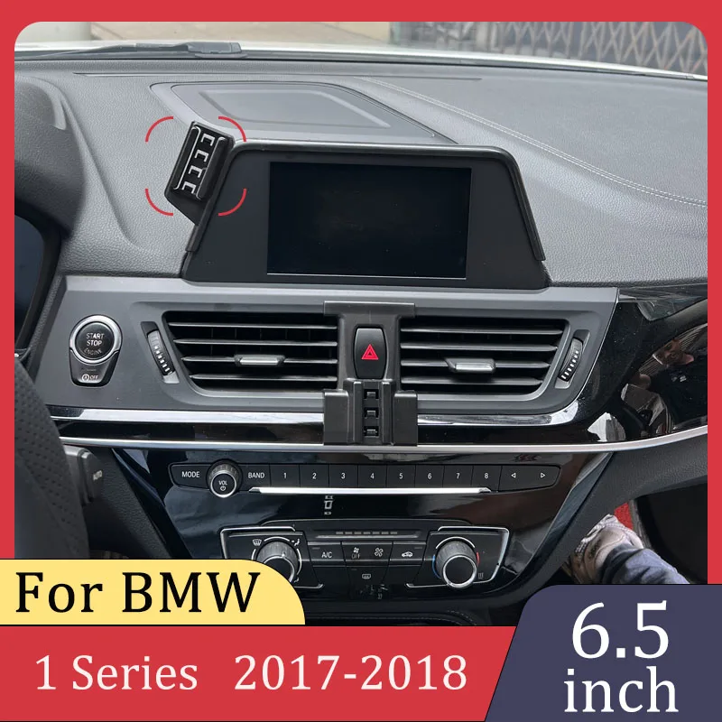 

For BMW 1 Series 2017-2018 Central Control Screen 6.5 Inch Fixed Bracket Base Car Phone GPS Navigation Bracket Wireless Charger