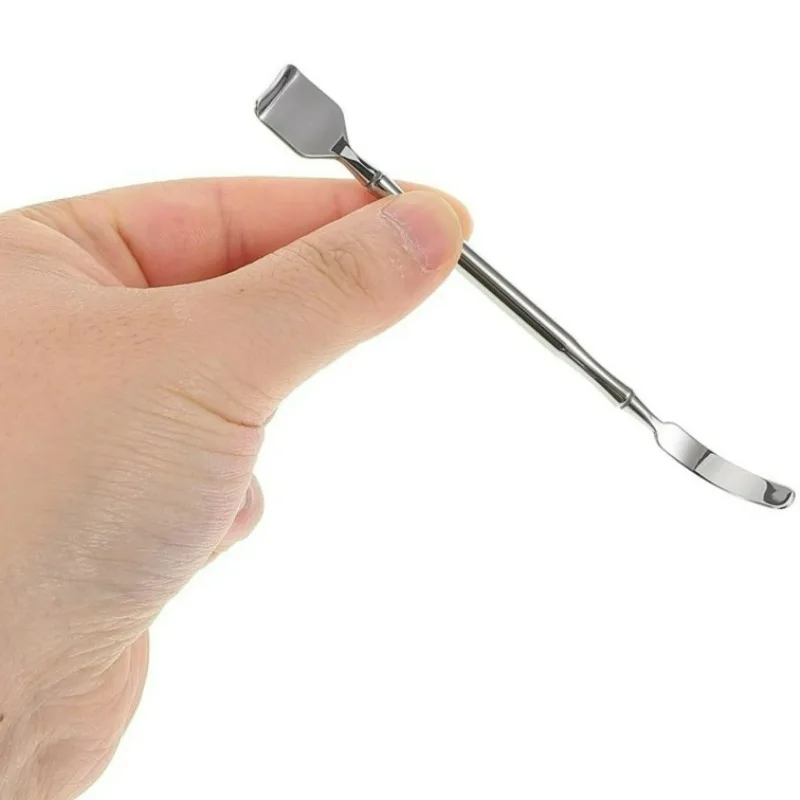 Strumento per la rimozione di punti neri da 2 pezzi, raschietto facciale in acciaio inossidabile per la rimozione dell'acne comedone, cura delicata della pelle per tutti i tipi di pelle