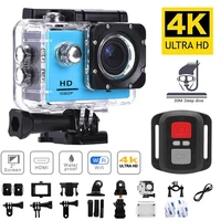 Cámara de acción Ultra HD 4K 1080P/30FPS pantalla de 2,0 pulgadas WiFi Control remoto Mini cámaras impermeable DV casco Go Sport Camera Pro
