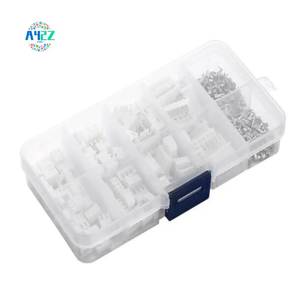 A42Z-230Pcs XH2.54 2P 3P 4P 5 Pin 2.54Mm Pitch Terminal Kit / Housing / Pin Header Connector JST Connectors Adaptor XH Kits