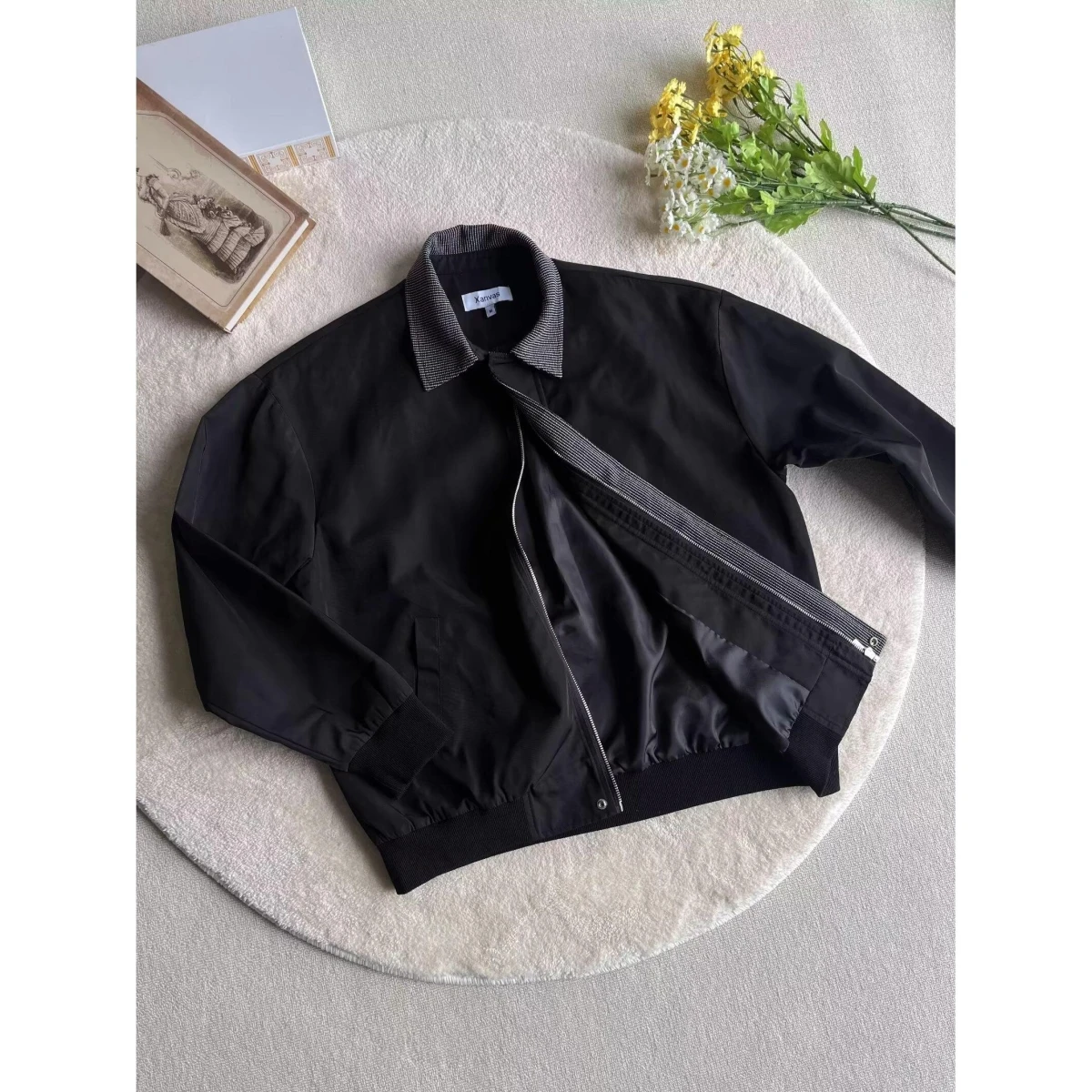 معطف Jaet فضفاض للرجال لربيع وخريف Harajuku Sle High Street Trendin معطف Haome غير رسمي من ألياف البوليستر طويل Sve #5