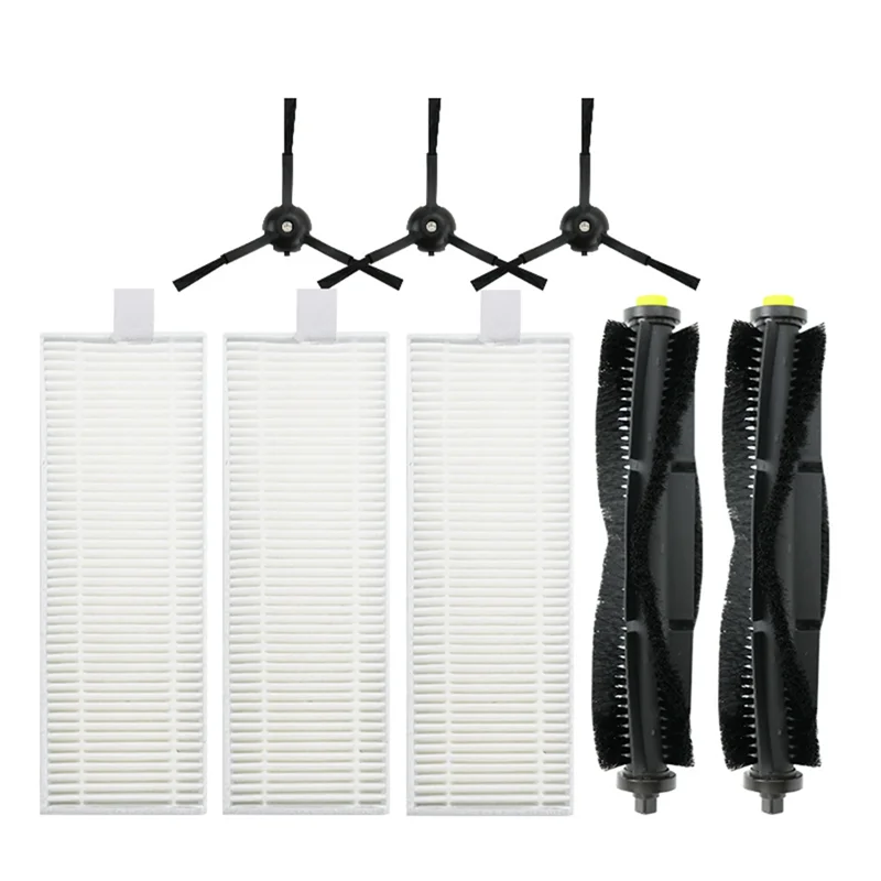 A09G-فرشاة دوارة فلتر HEPA قطع غيار فرشاة جانبية للمكنسة الكهربائية الروبوتية Qihoo 360 S10 X100 Max