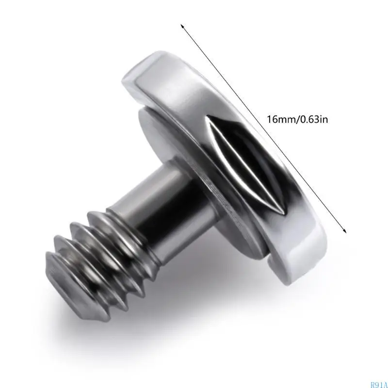 R91A 1/4 인치 카메라 Quick Release 나사 삼각대 나사 어댑터 컨테이터 비디오 카메라 리그 액세서리 헤드 렌즈 콜라 공