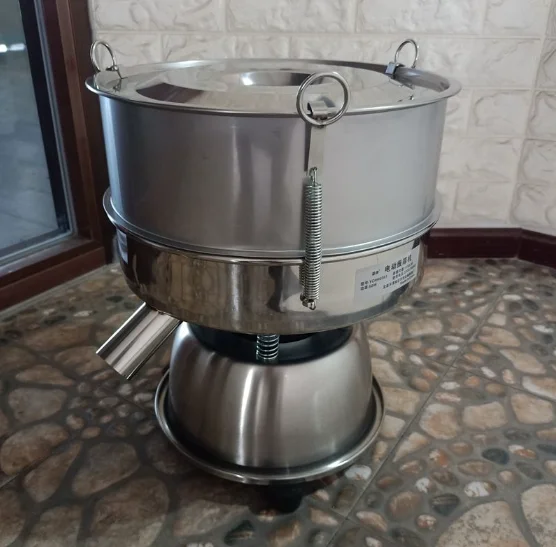 30cm  50 Mesh Fried Chicken Stainless Steel Flour Screening Machine Hamburg Restaurant Vibrating Screen Coating Flour Sieve