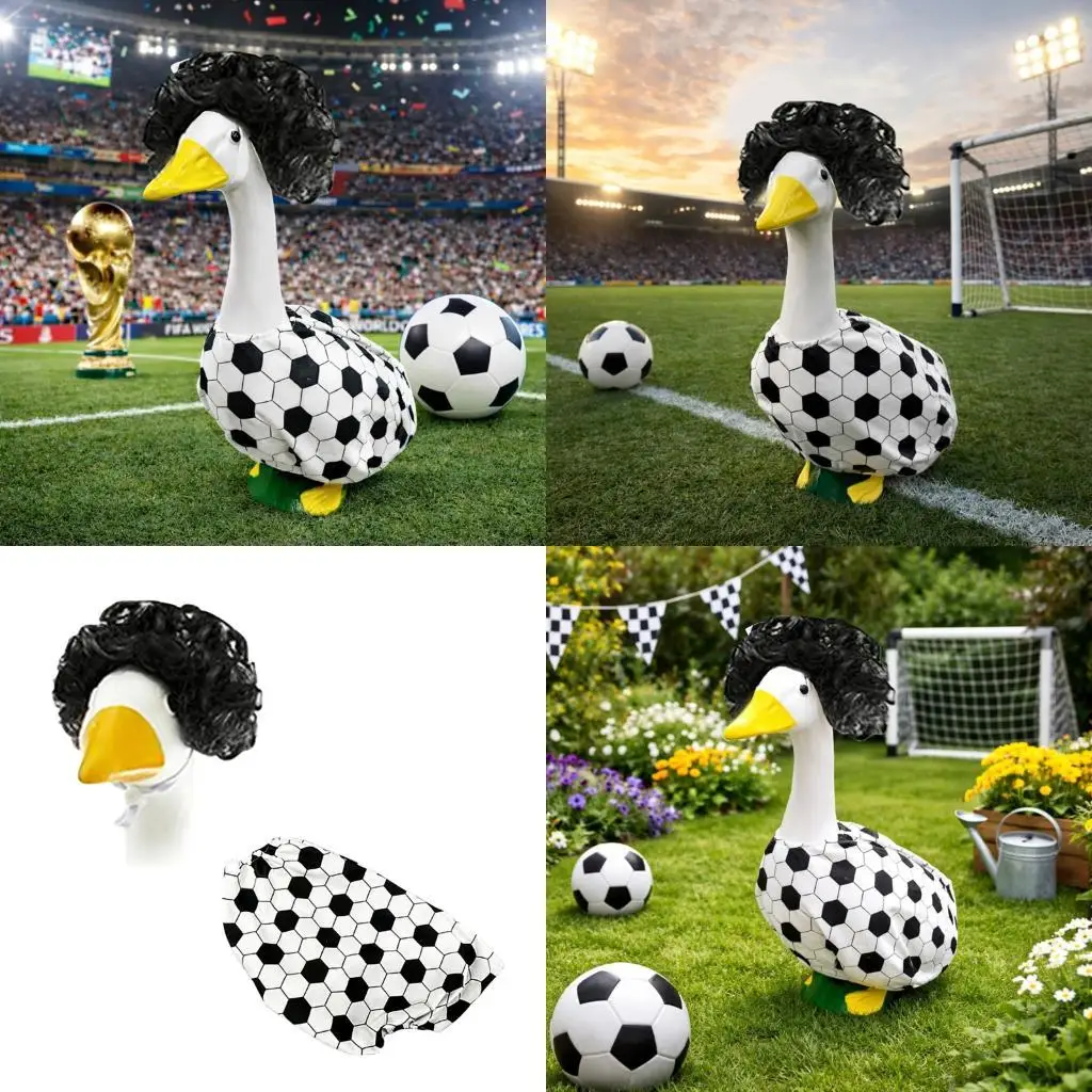 

Футбольное крыльцо, экипировка с гусями, футбольная тематическая одежда, костюм статуи гуся, спортивная одежда, сезонный для