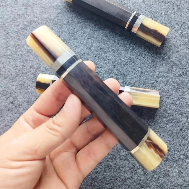 Ośmiokątna długość rękojeść noża 140mm DIY nóż ostrze ostrze ze stali damasceńskiej tasak Sashimi krojenie Sushi szynka rybna noże kuchenne