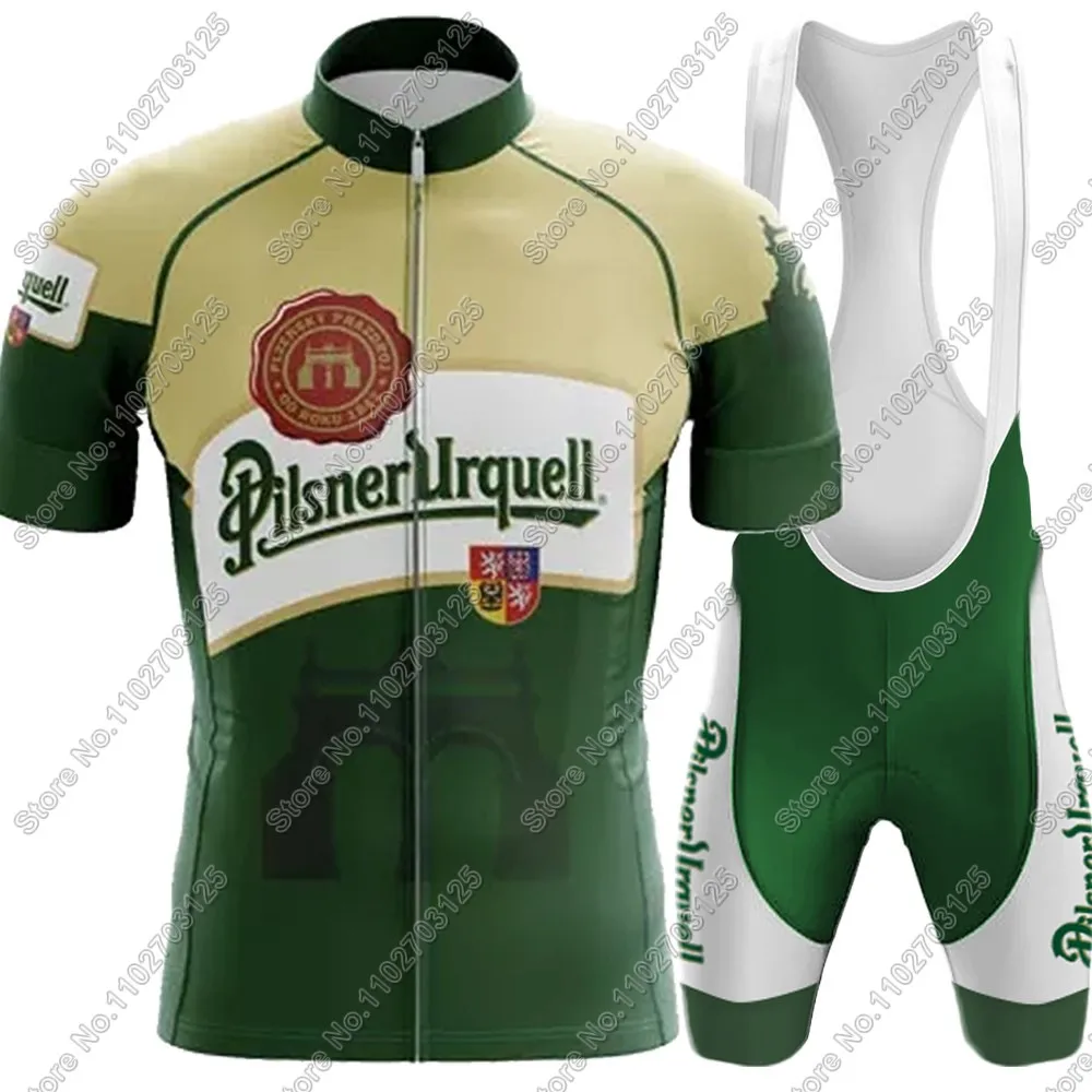 2025 Drink Beer Cycling Jersey Set summer Czech Long Sleeve Clothing shirt Road Pants Bib shorts Bike Suit MTB Maillot image 3