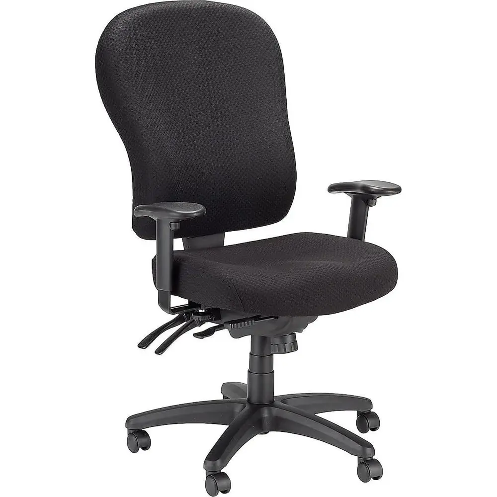 

Ergonomic Fabric Swivel Chair with Cooling Gel, Black