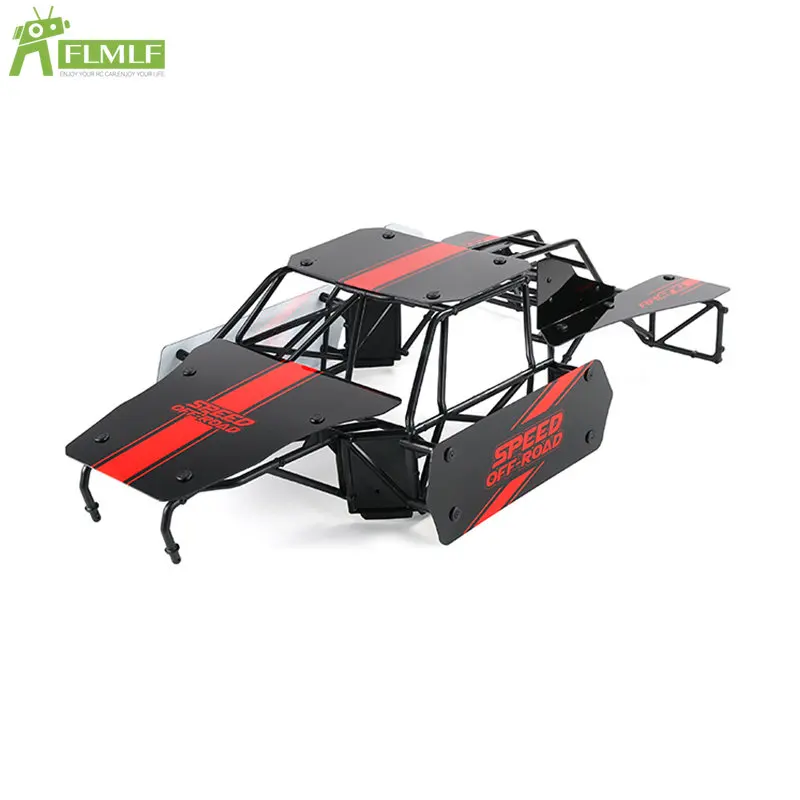 Plastic Roll Cage with Car Shell Body Assembled Set Fit for 1/5 Losi 5ive T ROFUN ROVAN LT KingmotorX2 Rc Car Toys Games Parts