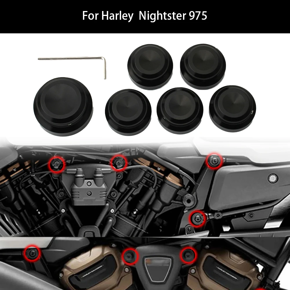 

For Harley Sportster S 1250 RH1250 S Nightster 975 RH975 S Motorcycle Nut Cover CNC Premium Design Nut Cover 2022 2023