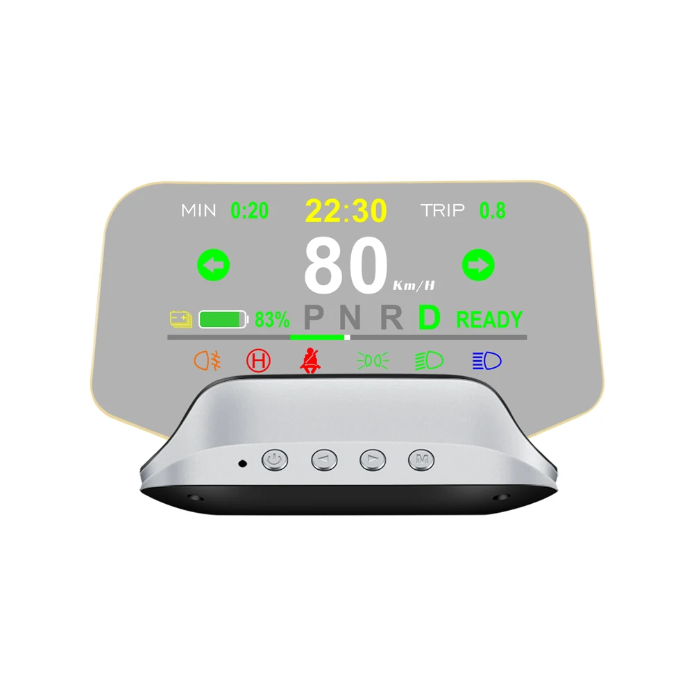 

Newest 2 GPS Auto Diagnostic Tool GPS HUD T3 Head up Display for Multi-function with Speed Clock Display LED & LCD Type