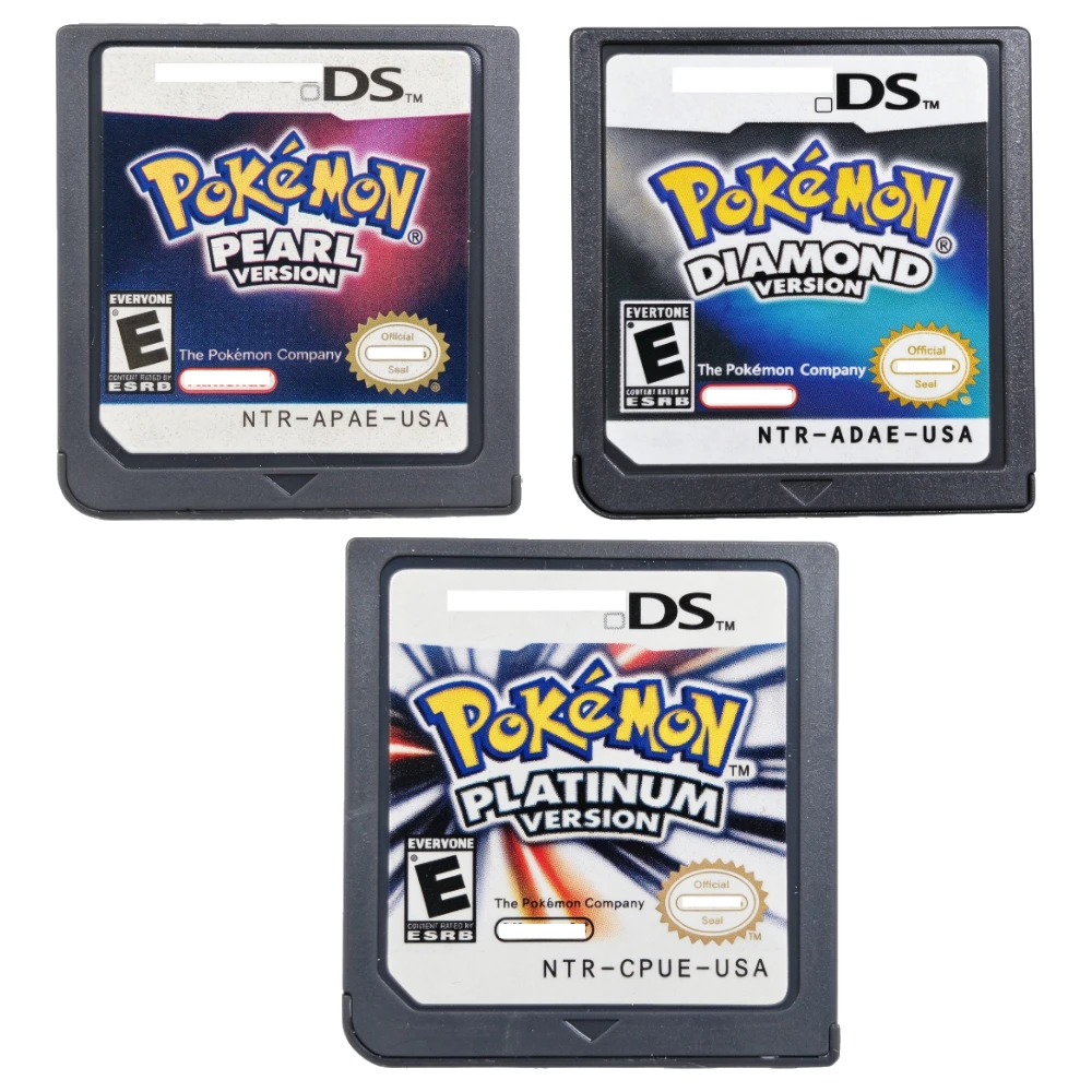 DS Game Card Pearl Diamond Platinum Version NDS Cartridge Retro Video Game Collection English Language Gift For Fans Classic RPG