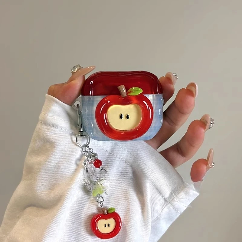 Ins wind crystal aplicable para airpodspro2 funda protectora nueva funda para auriculares AirPods 3 de cuarta generación