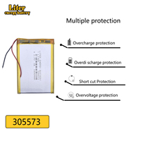 best battery brand new 305573 3.7V 1800MAH product polymer capacity battery 305674 MP3 MP4 DVD DVR GPS