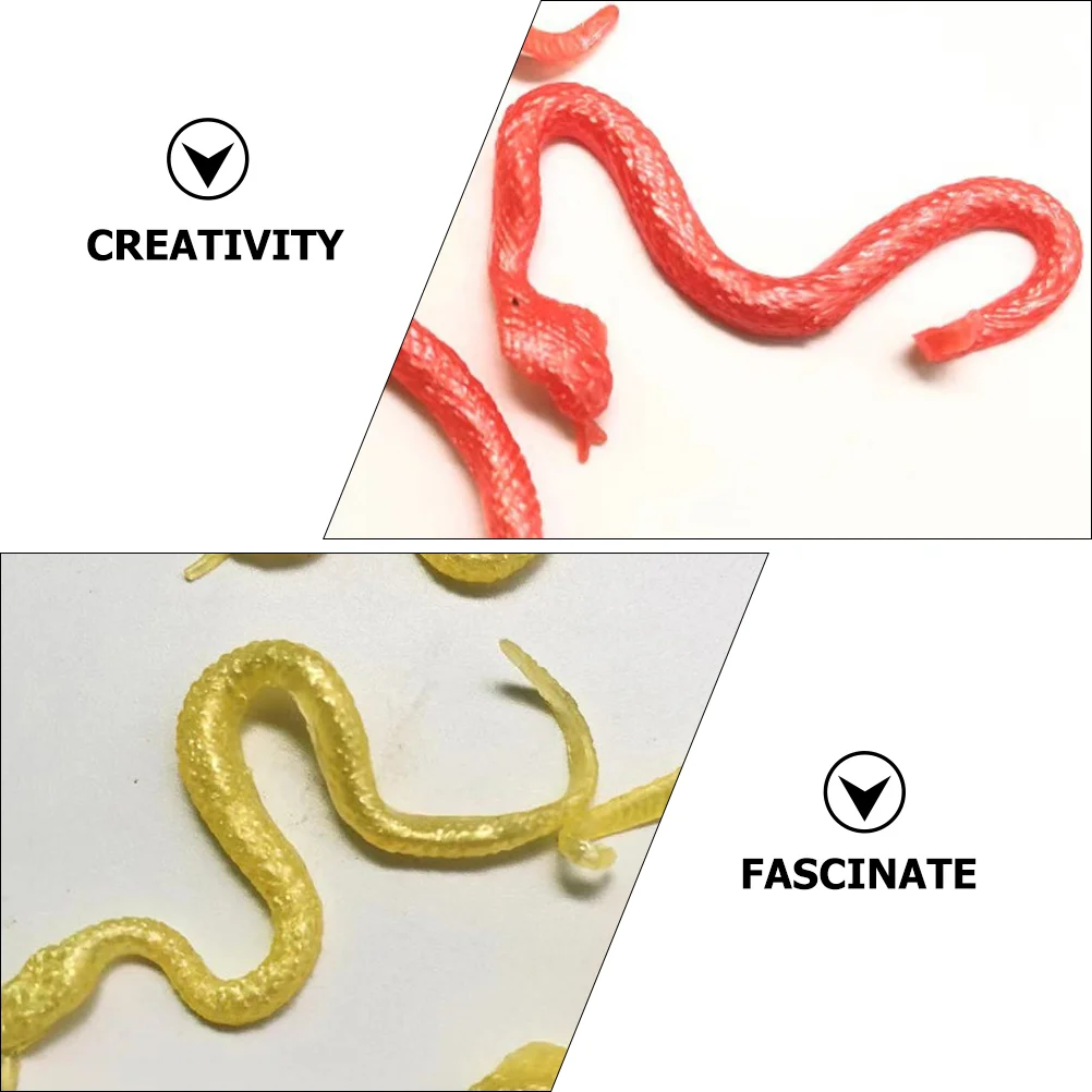 Mini jouets artificiels pour salle de salle, faux serpents, faveurs de fête pour enfants, 30 pièces