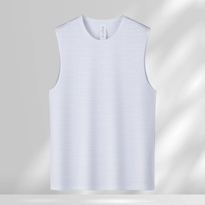 Fashion O-Neck Solid Color All-match Sleeveless Tee Shirt Men's Clothing 2024 Summer New Casual Pullovers Loose Korean Tank Tops