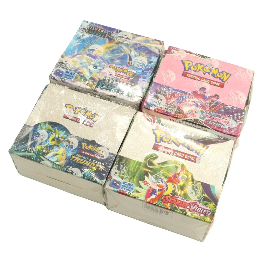 Cartas de Pokémon evoluciones, juego adicional de cartas comerciales, estilos de batalla, Ablaze de oscuridad, regalos para niños, caja de refuerzo