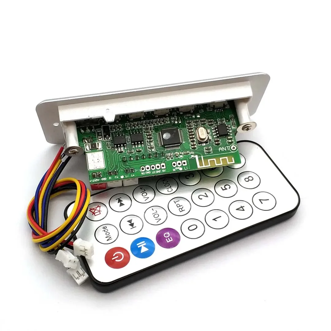 ワイヤレス 5v MP3 プレーヤーデコーダボード統合wmvデコーダボードオーディオモジュールusb tfラジオ車赤デジタルledリモート