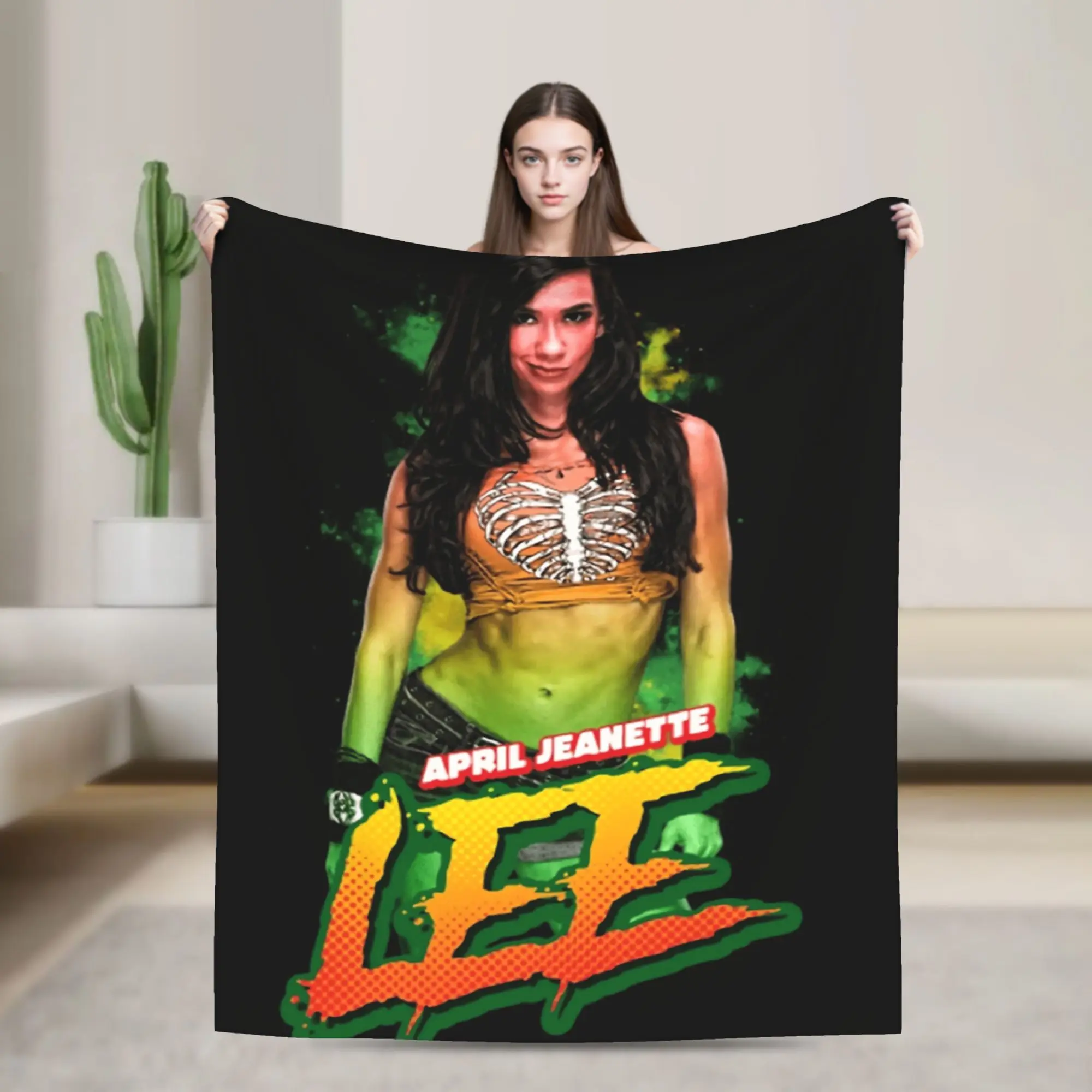 Cobertor super quente para acampamento, AJ Lee Wrestling Divas, cobertor de flanela para uso externo, capa de sofá-cama