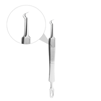 3 Pcs Clip Curved Blackhead Tweezers Stainless Pimple Remover Metal Extractor Tool Steel Popper