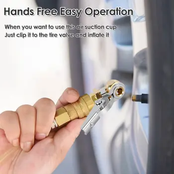 2개입 밀폐형 볼 타이어 공기 주입기 1/4인치 FNPT 내구성 밀폐형 공기 주입 밸브 커넥터 (자동차 타이어 공기 주입용) 10 best sales 타이어 공기압축기 - №1